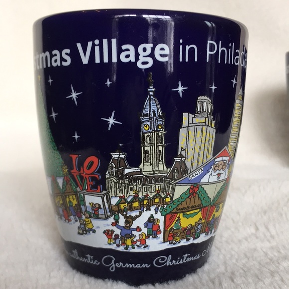 Philadelphia Christmas Village German Style Gluehwein Mug Cup Night Market - Picture 2 of 8